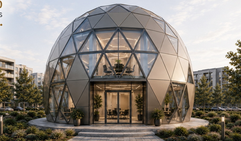 GEODOMAS – szklane kopułowe biura