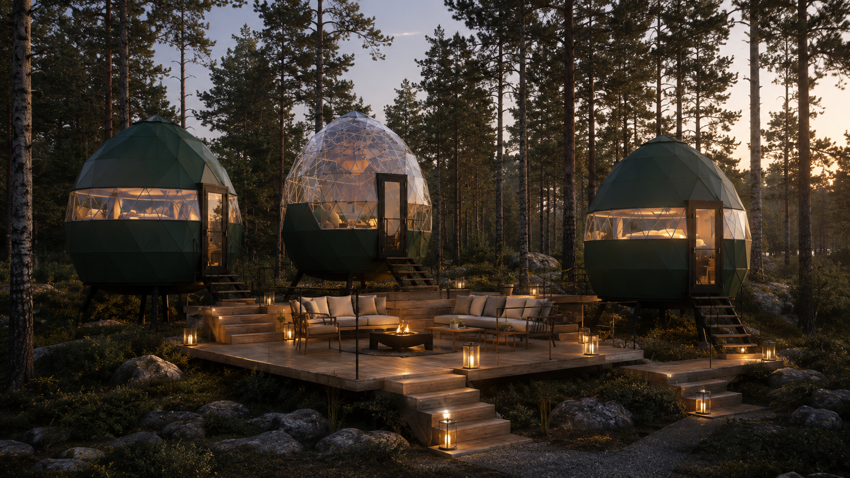 GEODOMAS – kapsuły Crystal Dome